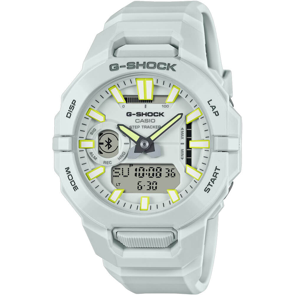 Mens G-Shock Bluetooth Analog-Digital Watch - White