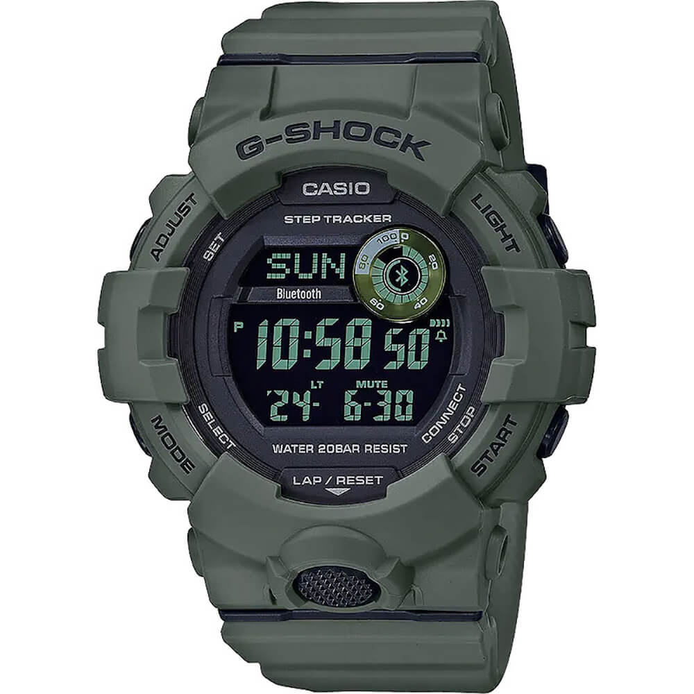 Casio G-Shock Power Trainer Resin Army Green Mens Watch