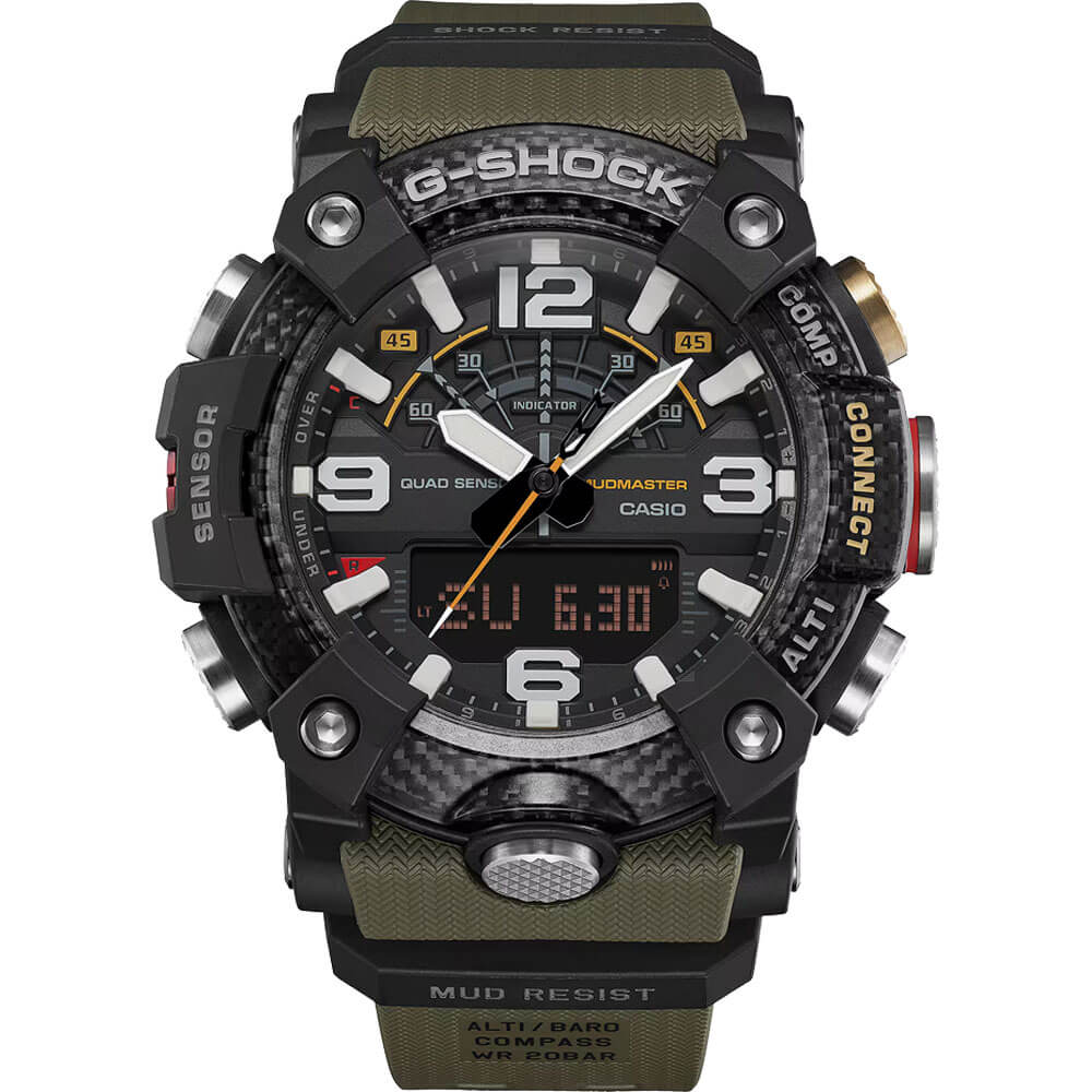 G-Shock Master of G Mudmaster Sports Mens Watch - Green/Black
