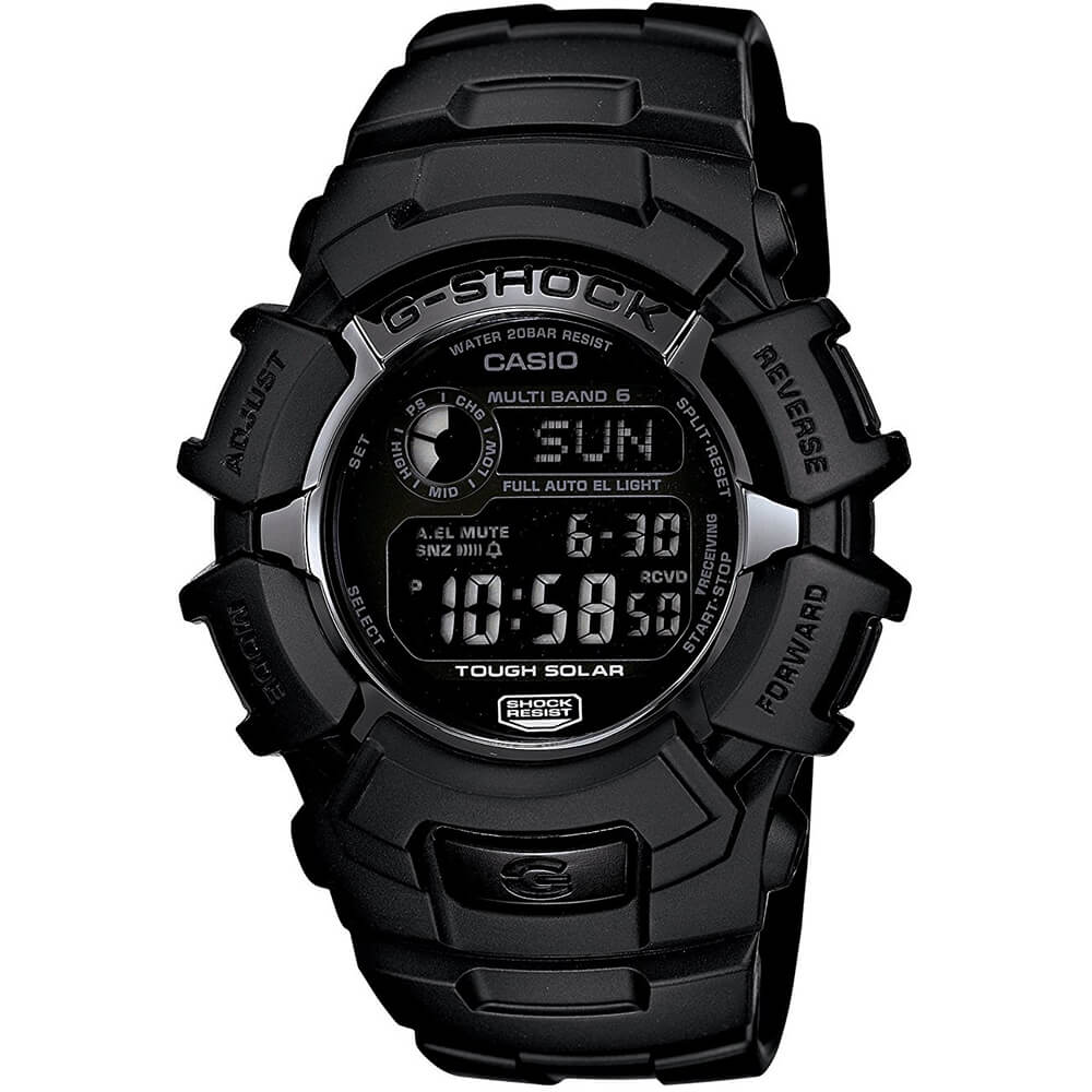Casio Mens Black G-Shock Solar Atomic Watch