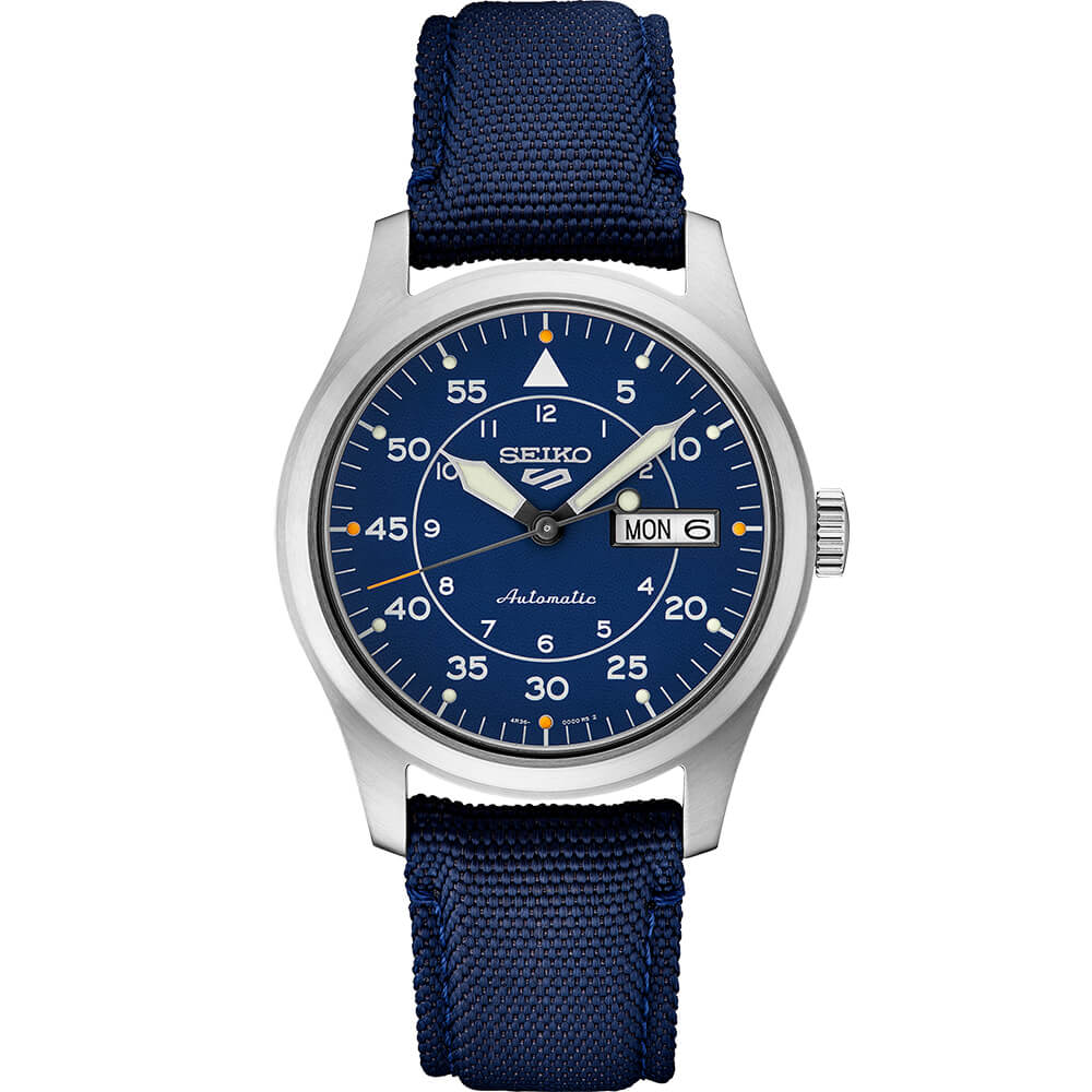 Seiko 5 Mens Blue Sports Watch