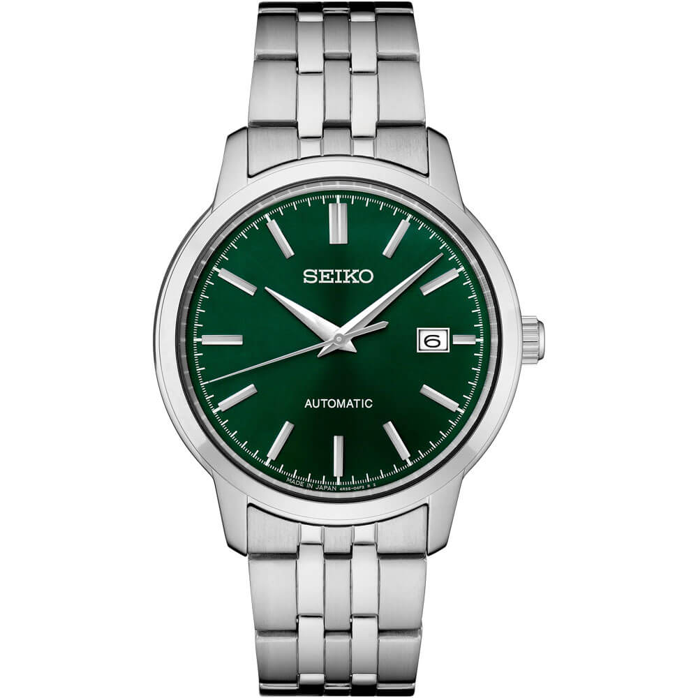 Seiko Essentials Collection Automatic Watch - Stainless/Green
