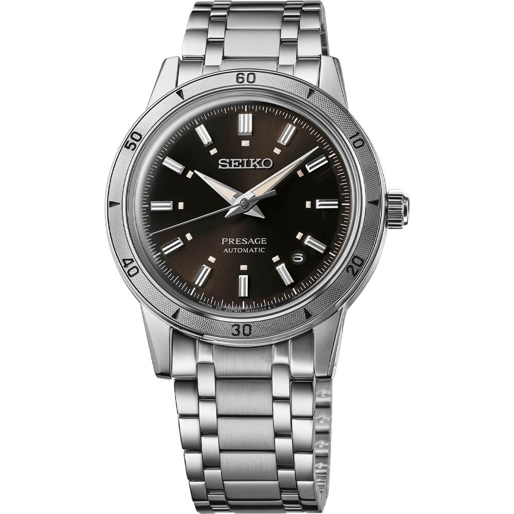 Seiko Presage Style60s Collection Automatic Watch - Stainless/Brown