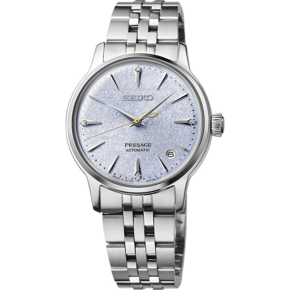 Seiko Presage Cocktail Time Automatic Watch - Stainless/Light Blue
