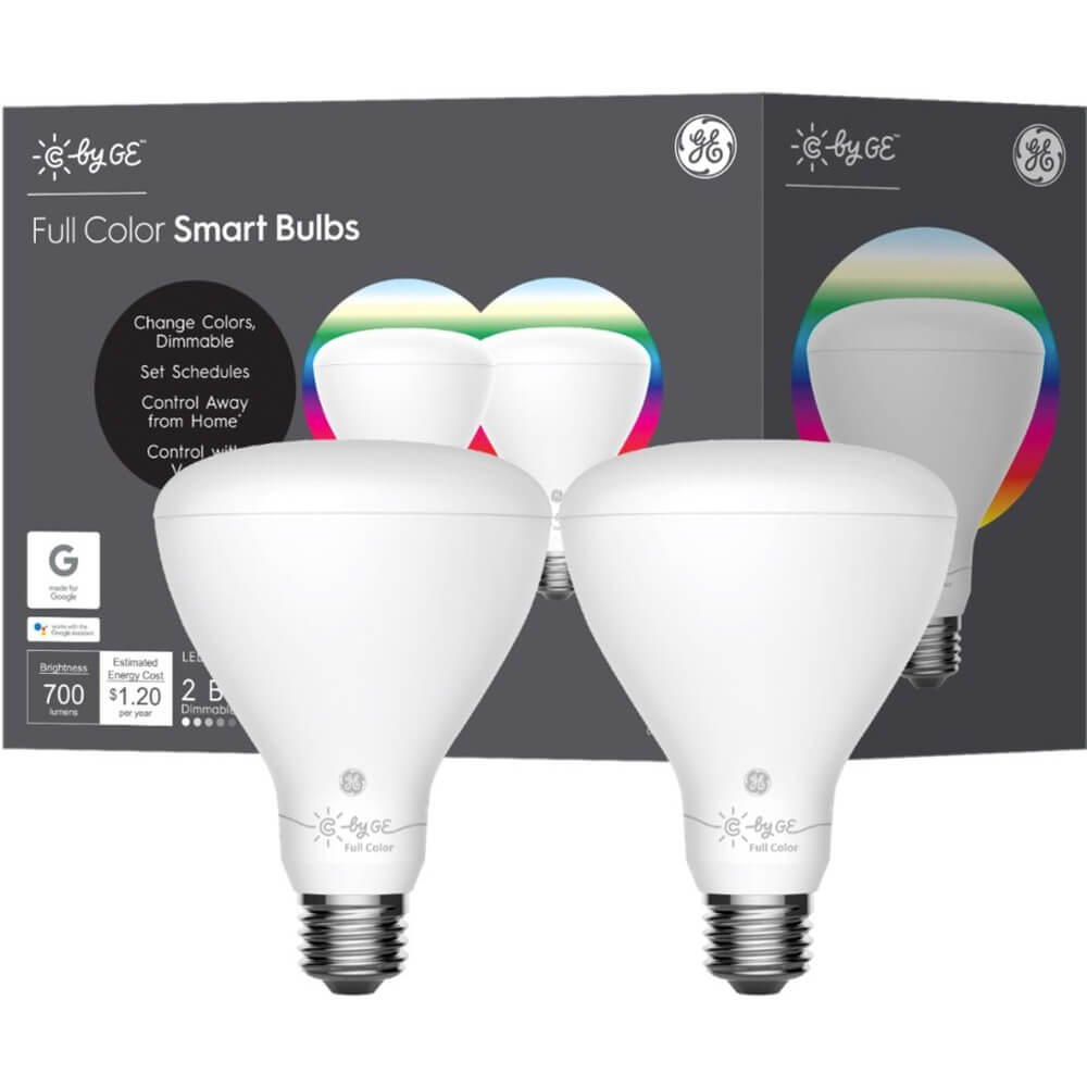 Cync by GE BR30 Bluetooth Smart LED Light Bulb (2 Pk.)
