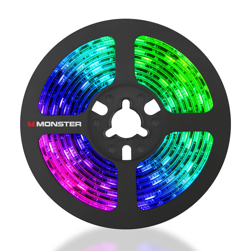 Monster 6.5ft Multi-Color USB LED Light Strip with Remote