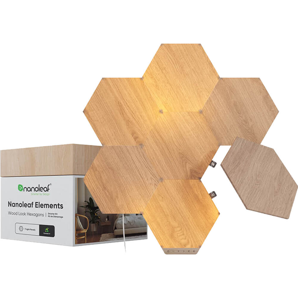 nanoleaf Elements Wood Look Smarter Kit (7 panels)
