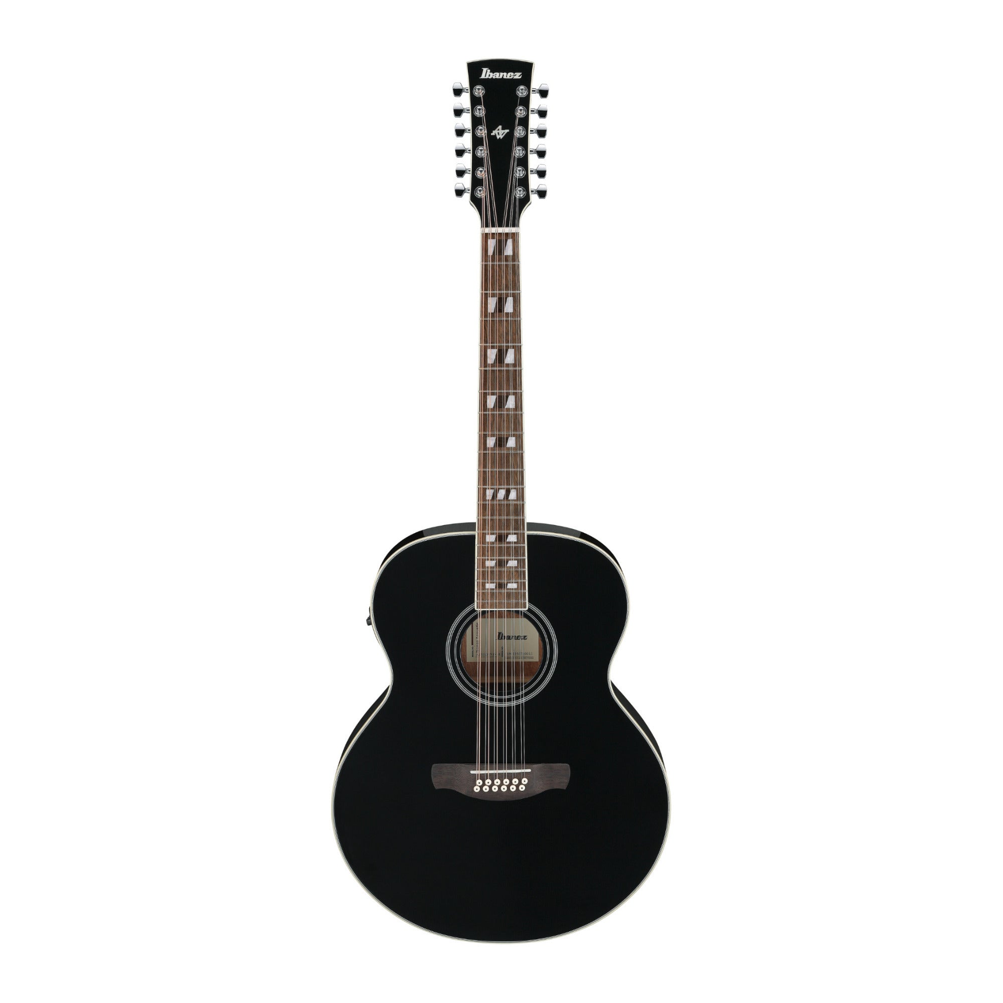 Ibanez AJ7012M1E Black High Gloss Acoustic Electric Guitar