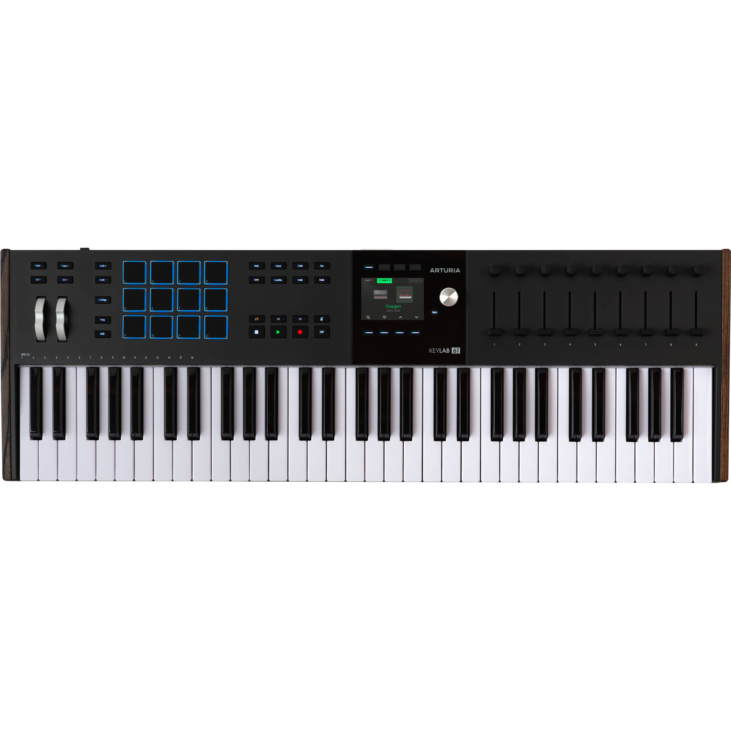 Arturia KeyLab 61 mk3 Professional MIDI Controller and Software (Black)