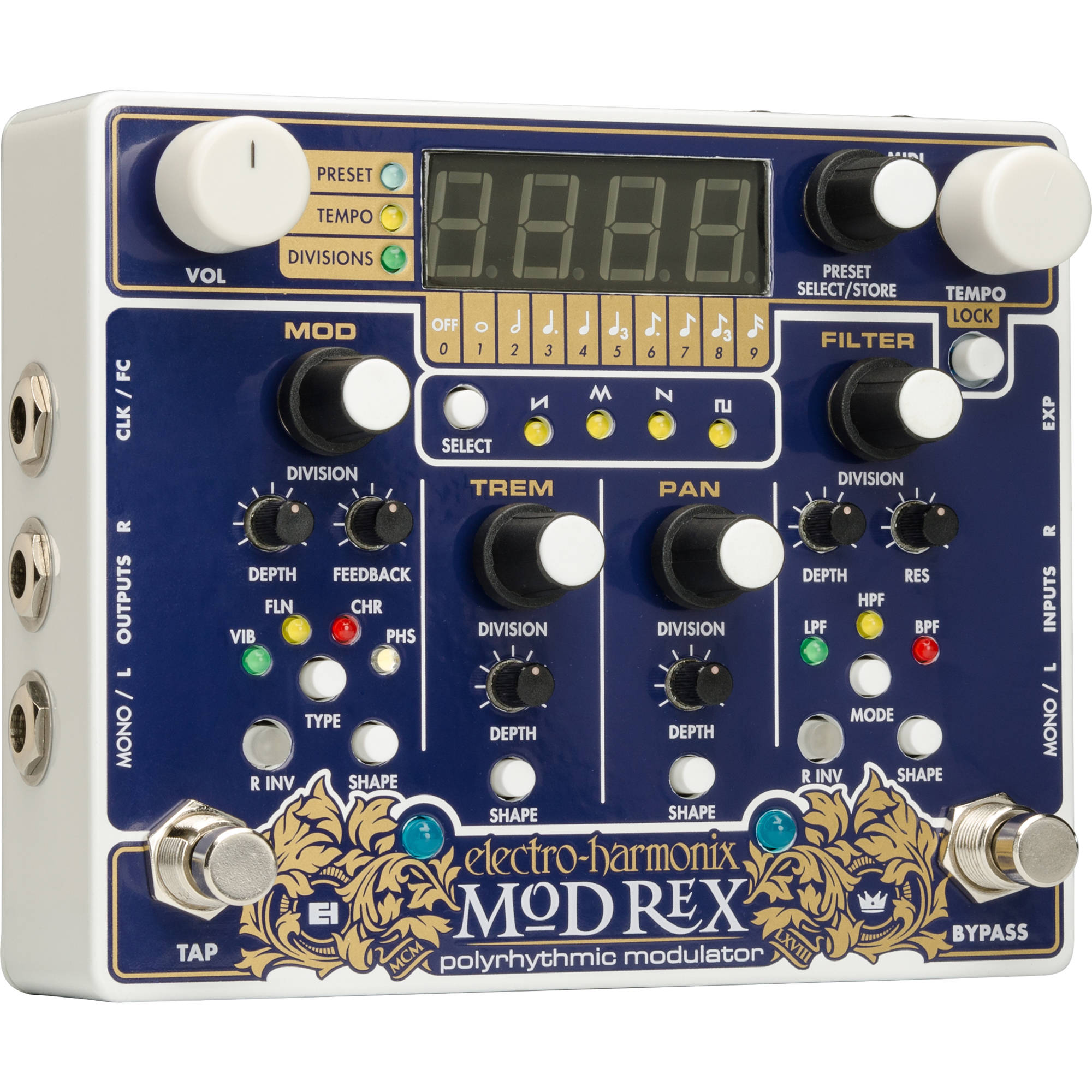 Electro-harmonix Mod Rex Polyrhythmic Modulator Pedal