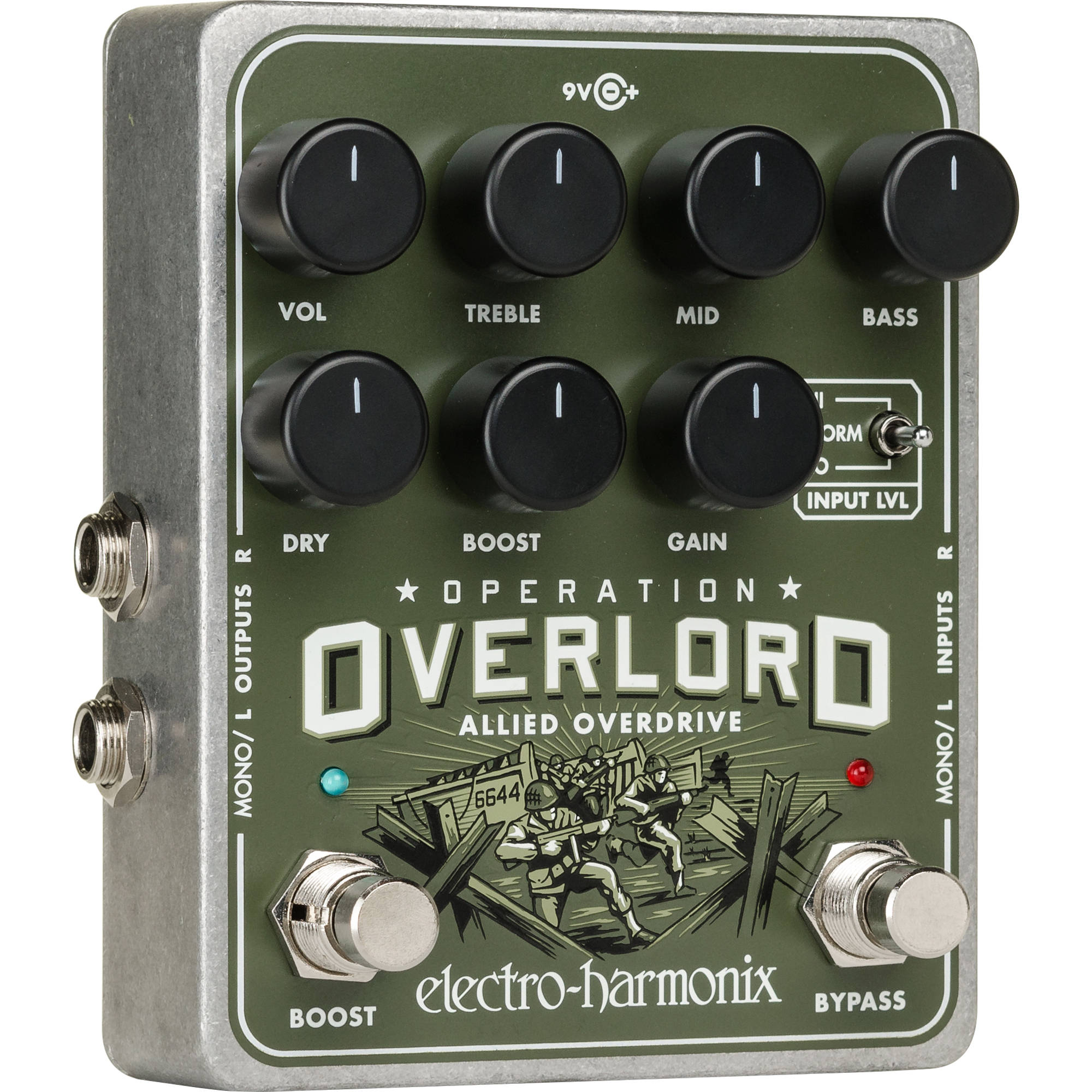 Electro-harmonix Operation Overlord - Stereo Multi-Instrumental Overdrive Pedal