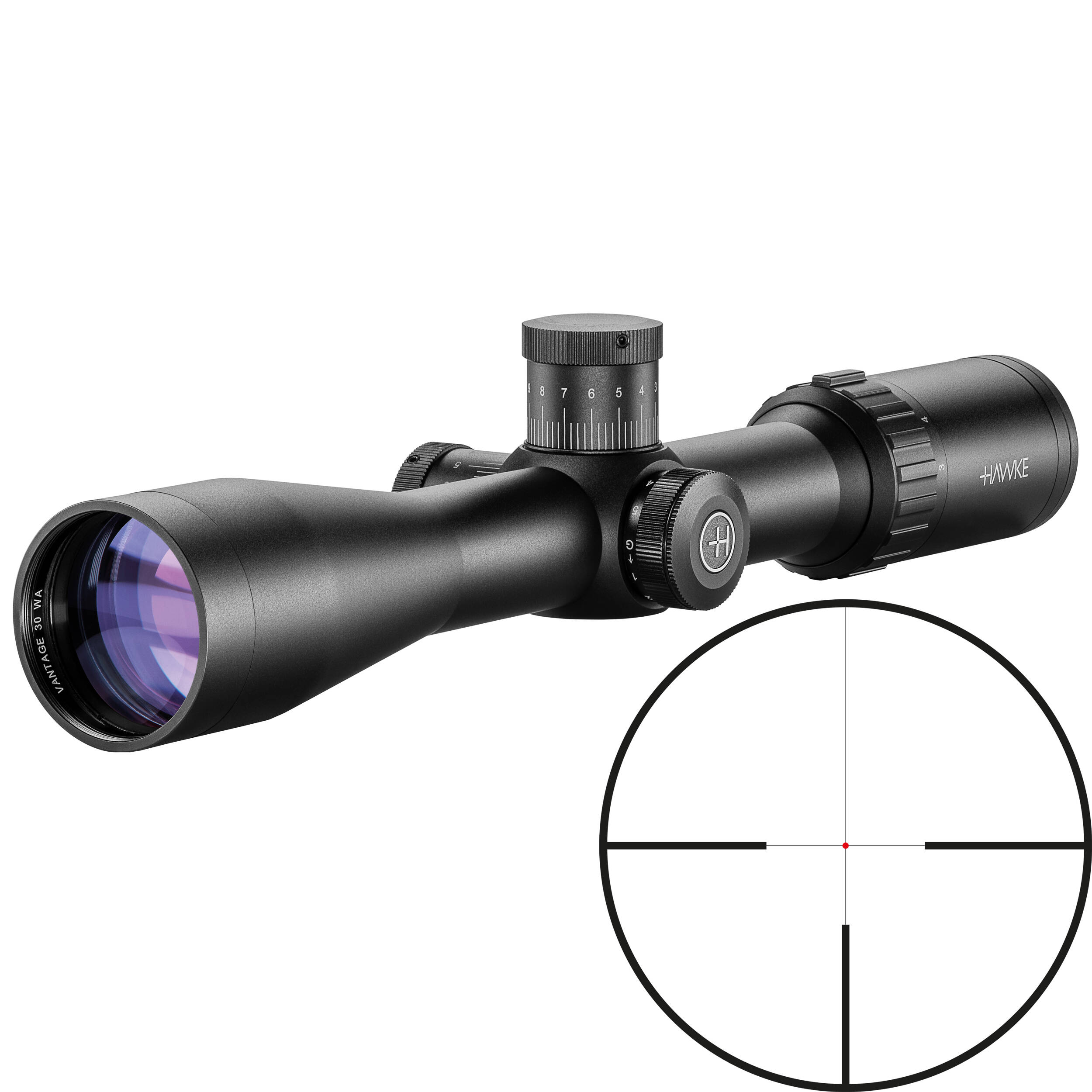 Hawke sport optics 3-9x42 Vantage 30 WA Riflescope (L4A Dot Reticle)