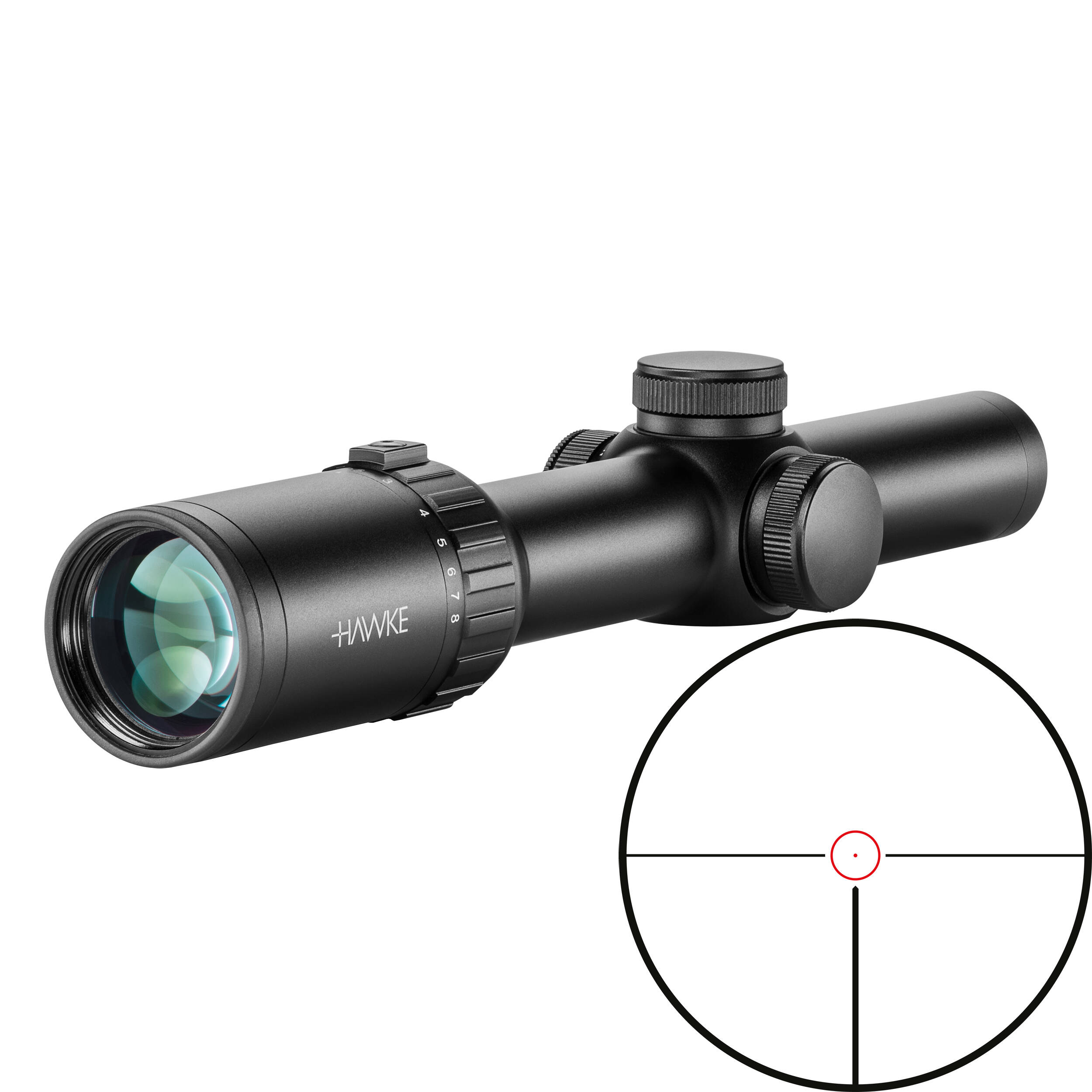 Hawke sport optics 1-8x24 Vantage 30 WA Riflescope (Circle Dot Reticle)