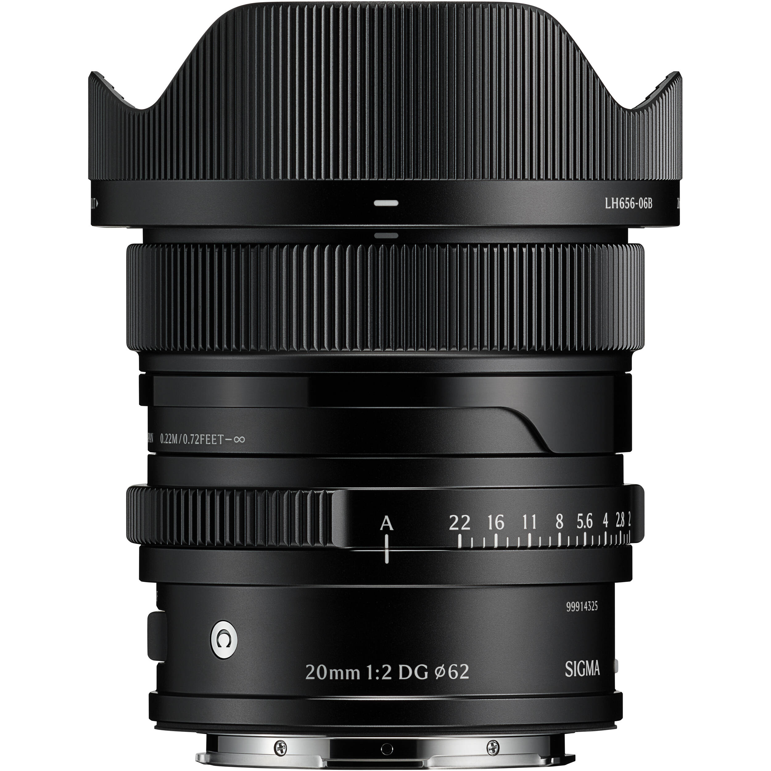 Sigma 20mm f/2 DG Contemporary Lens (L-Mount, Black)