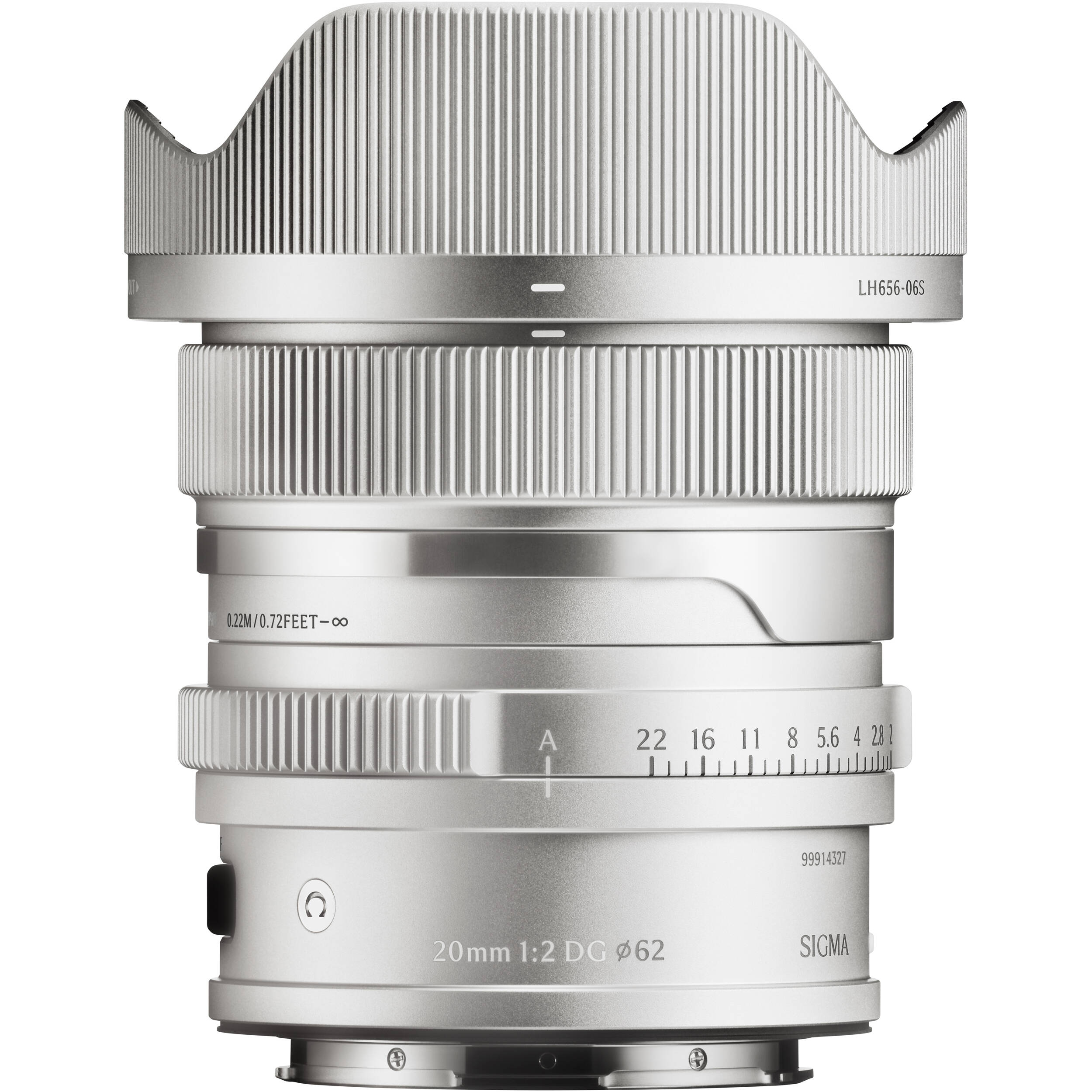 Sigma 20mm f/2 DG Contemporary Lens (L-Mount, Silver)