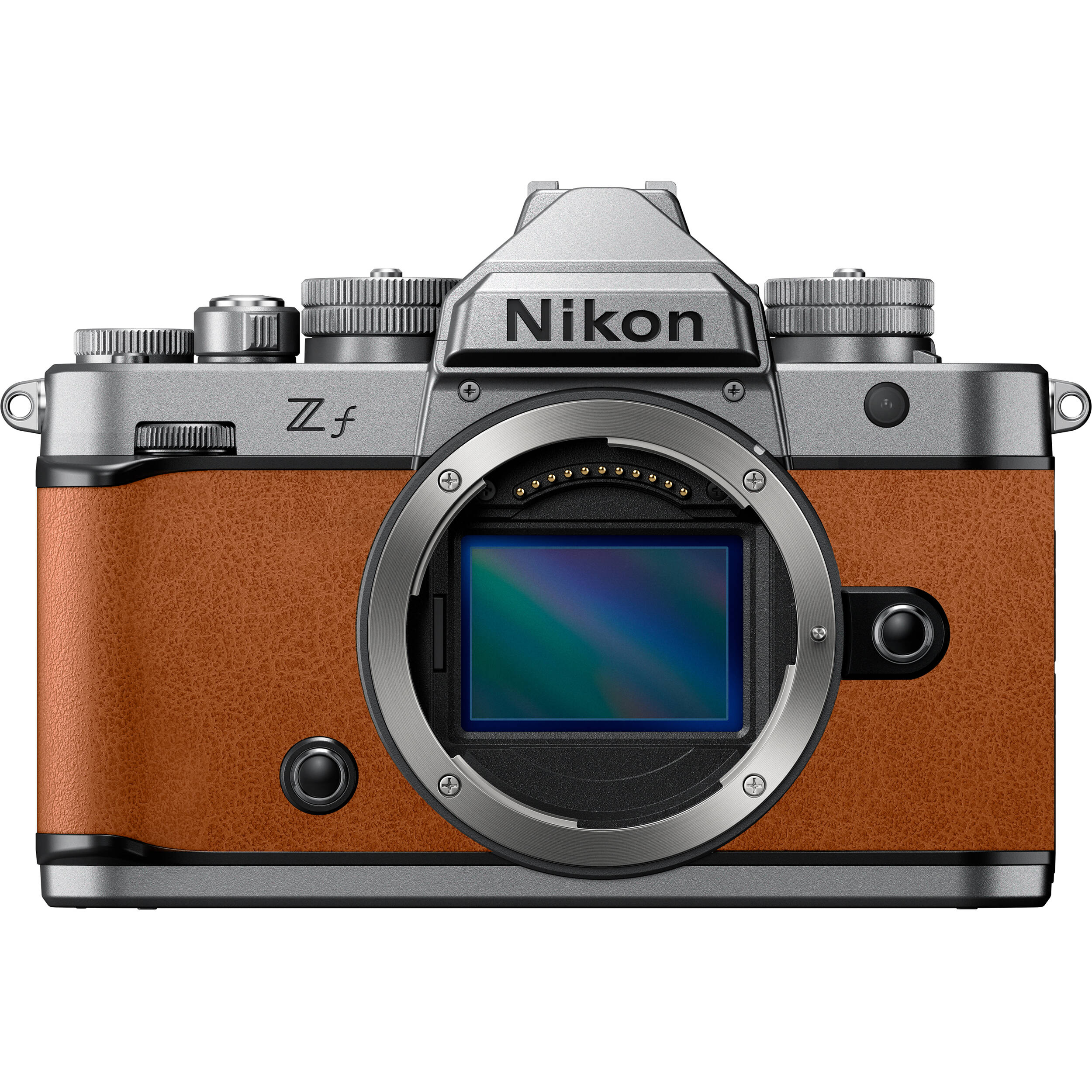 Nikon Zf Mirrorless Camera (Silver & Cognac Brown)