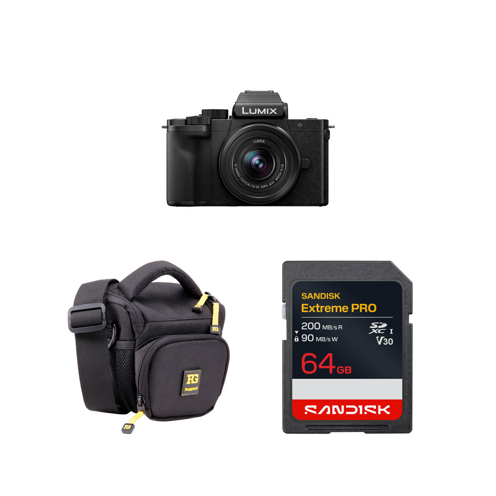 Panasonic Lumix G100D Mirrorless Camera with 12-32mm Lens