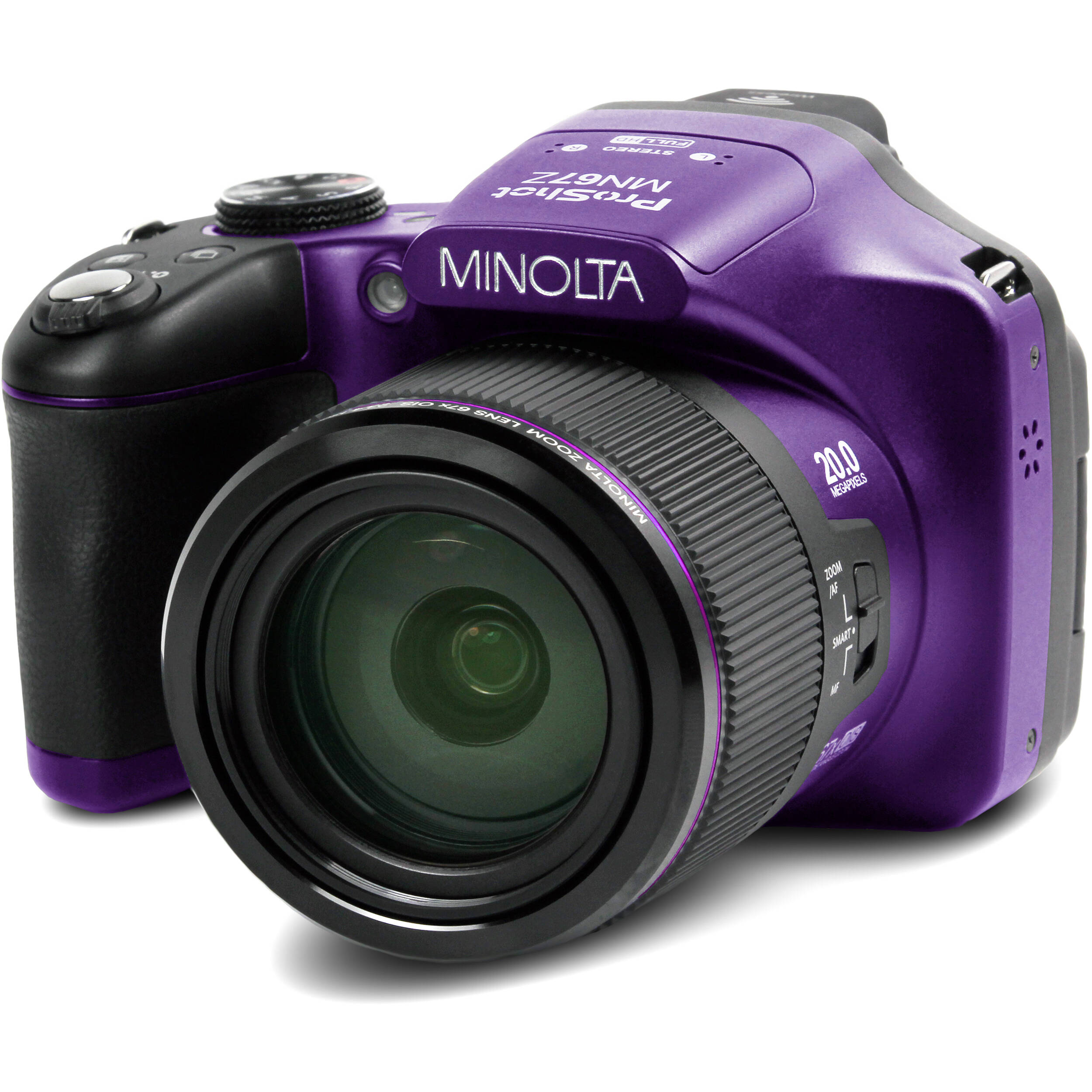 Minolta MN67Z 20MP Digital Camera (Purple)