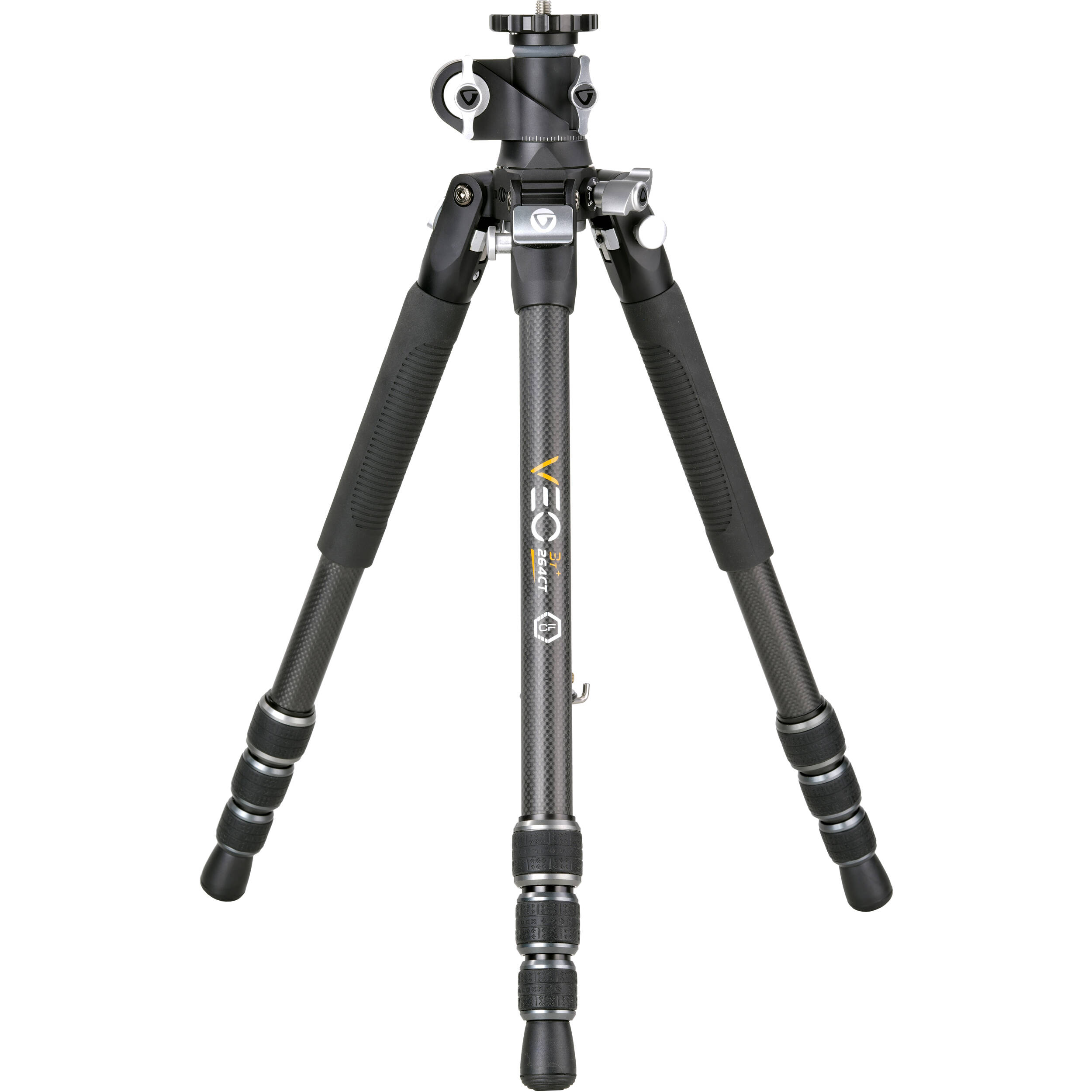 Vanguard VEO3T+264CT 4-Section Carbon Fiber Travel Tripod with Lateral Center Column