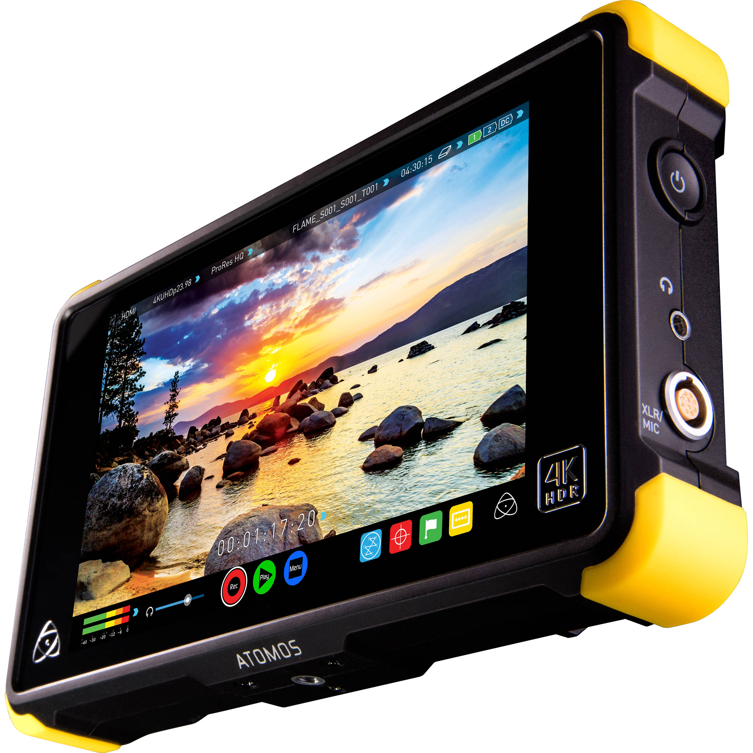 Atomos Shogun Flame Unit, Soft Travel Case,Master Caddy II Drive ,Power Supply,XLR Breakout Cable