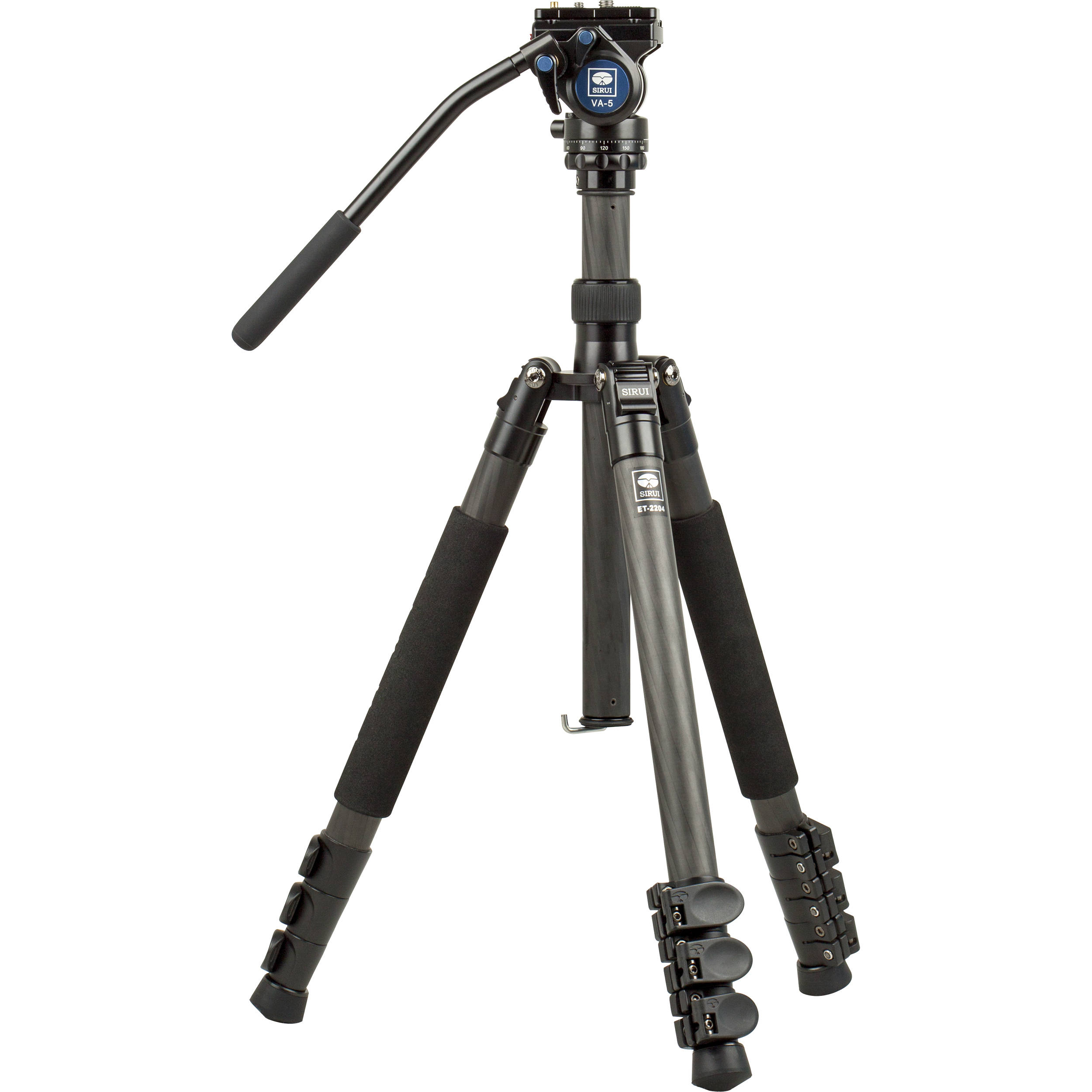 Sirui ET-2204 Carbon Fiber Travel Tripod With VA5 Pan Tilt Photo/video Head