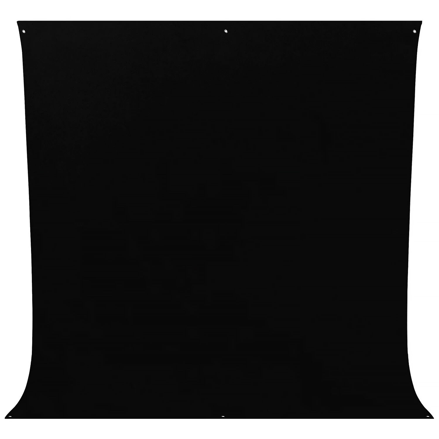 Westcott 9 x 10 Wrinkle-Resistant Cotton Backdrop (Rich Black)
