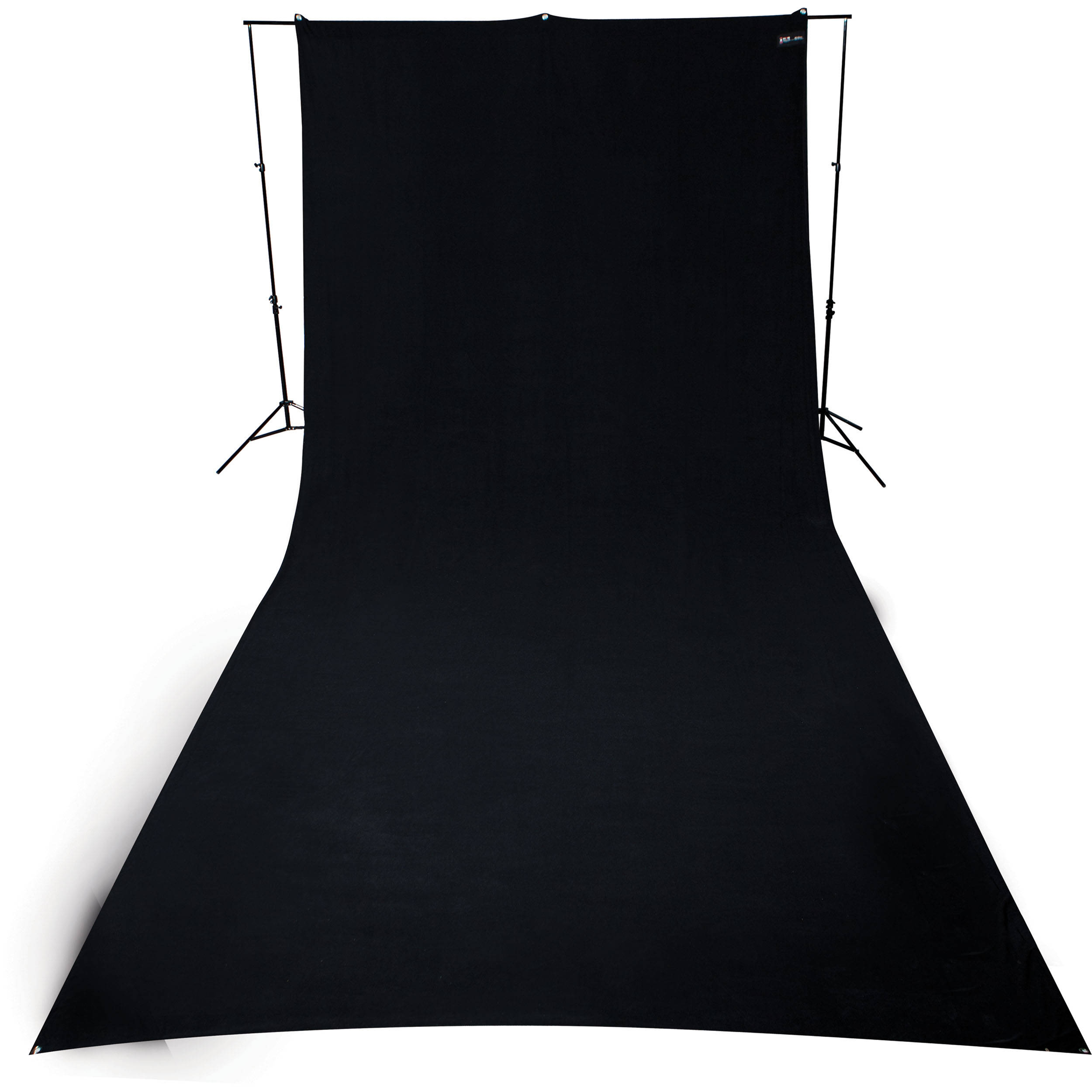 Westcott 9 x 20 Wrinkle-Resistant Cotton Backdrop (Rich Black)
