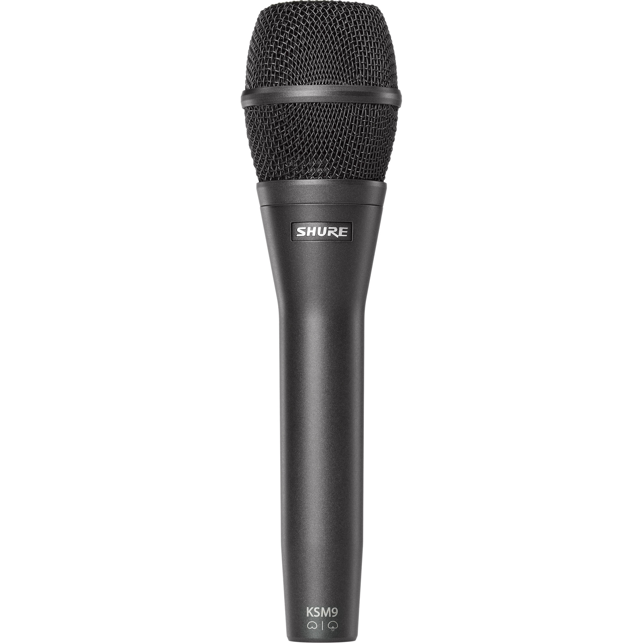 Shure KSM9 Cardioid & Supercardioid Handheld Condenser Microphone (Charcoal Gray)