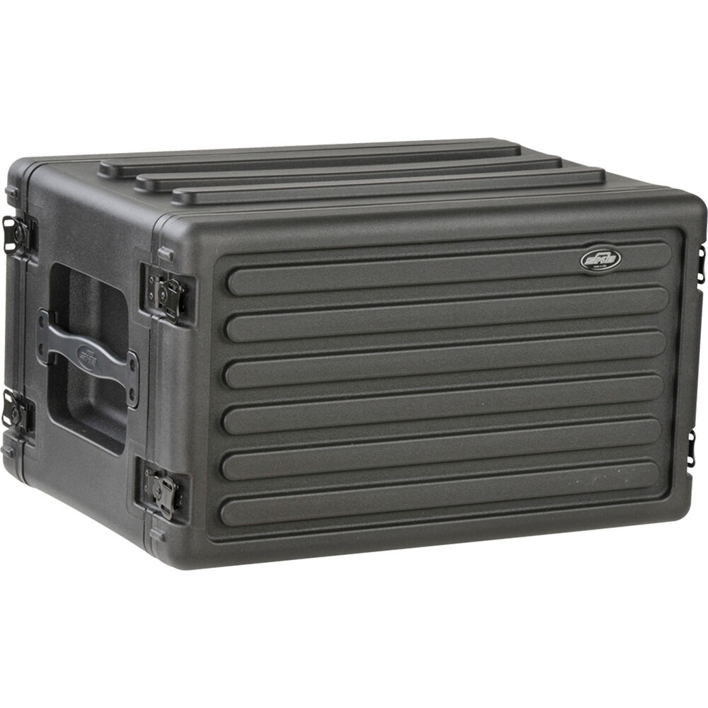 SKB 6U Roto Shallow Rack Case with Steel Rails