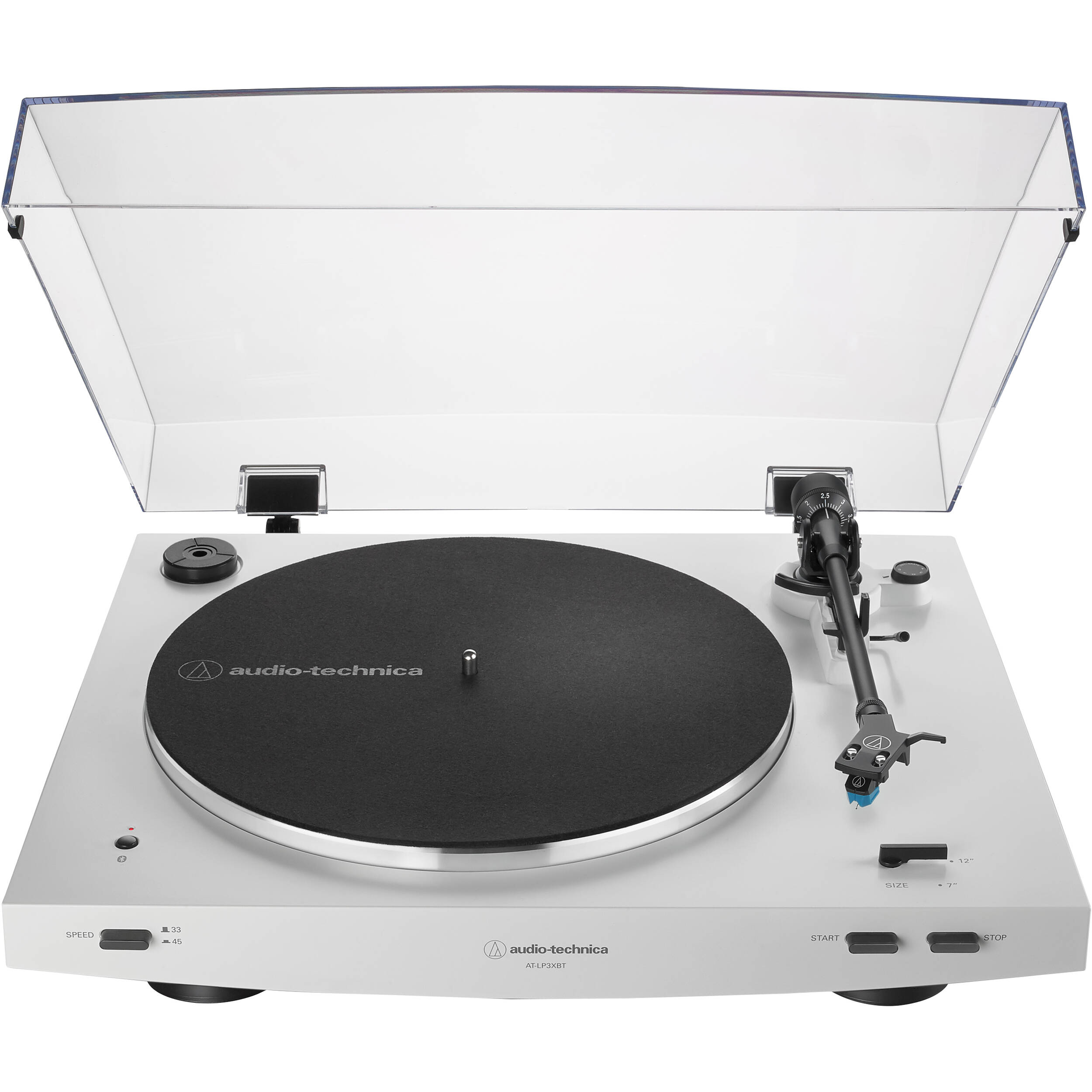 Audio Technica AT-LP3XBT Fully Automatic Two-Speed Turntable with Bluetooth (White)