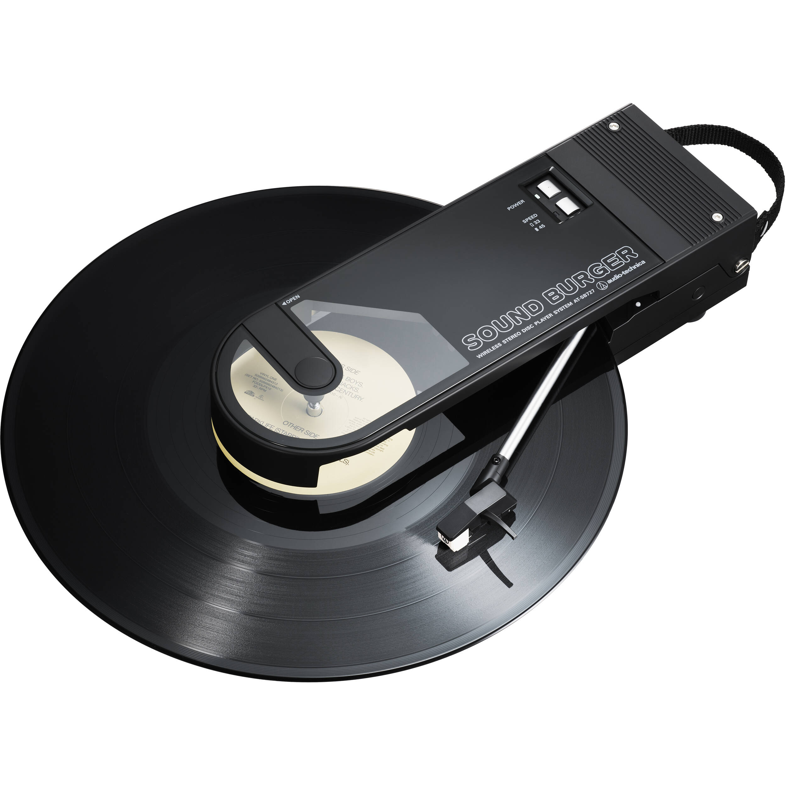 Audio Technica Sound Burger Manual Two-Speed Turntable (Black)