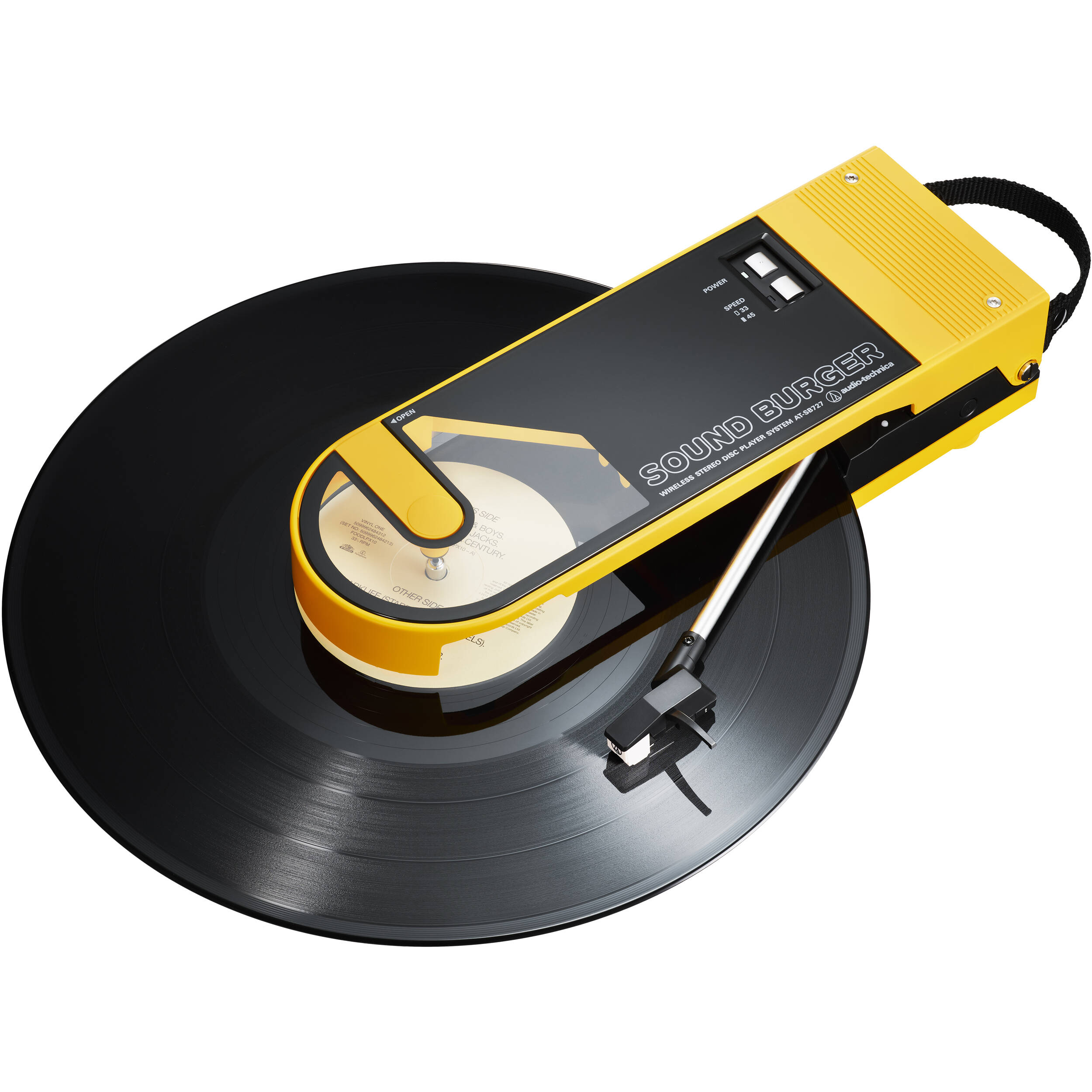 Audio Technica Sound Burger Manual Two-Speed Turntable (Yellow)