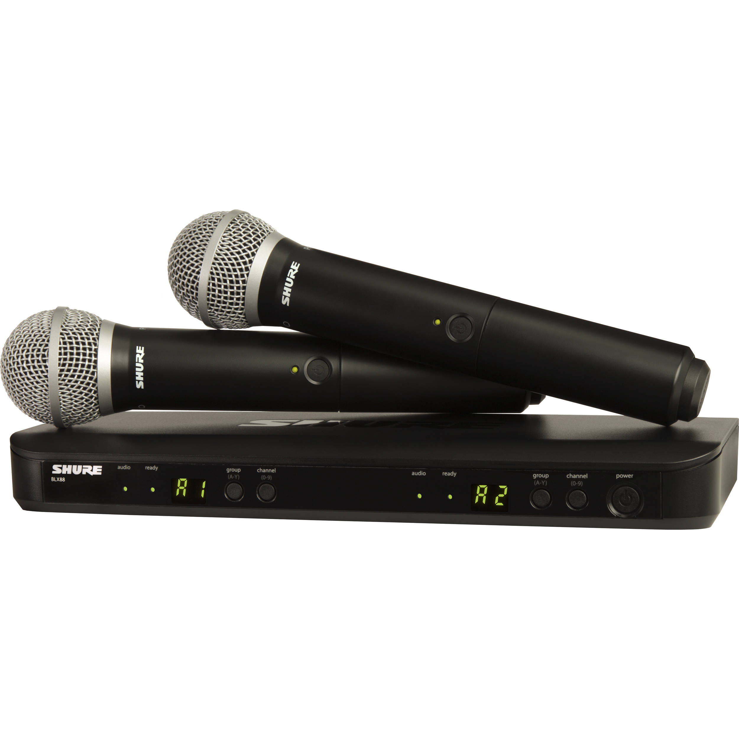 Shure BLX288/PG58 Dual-Transmitter Handheld Wireless System with 2 PG58 Mics (H10: 542 - 572 MHz)