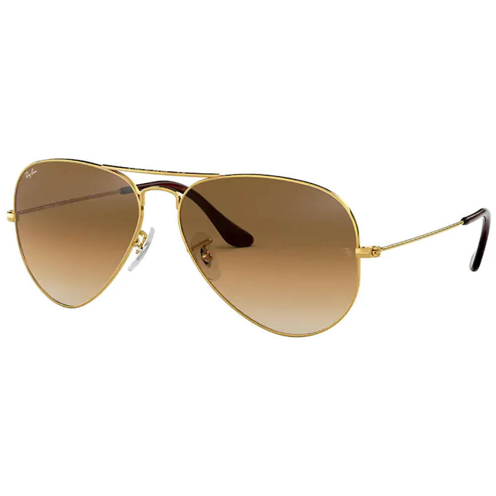 Ray-Ban Aviator Large Metal Arista Clear Gradient Brown Crystal