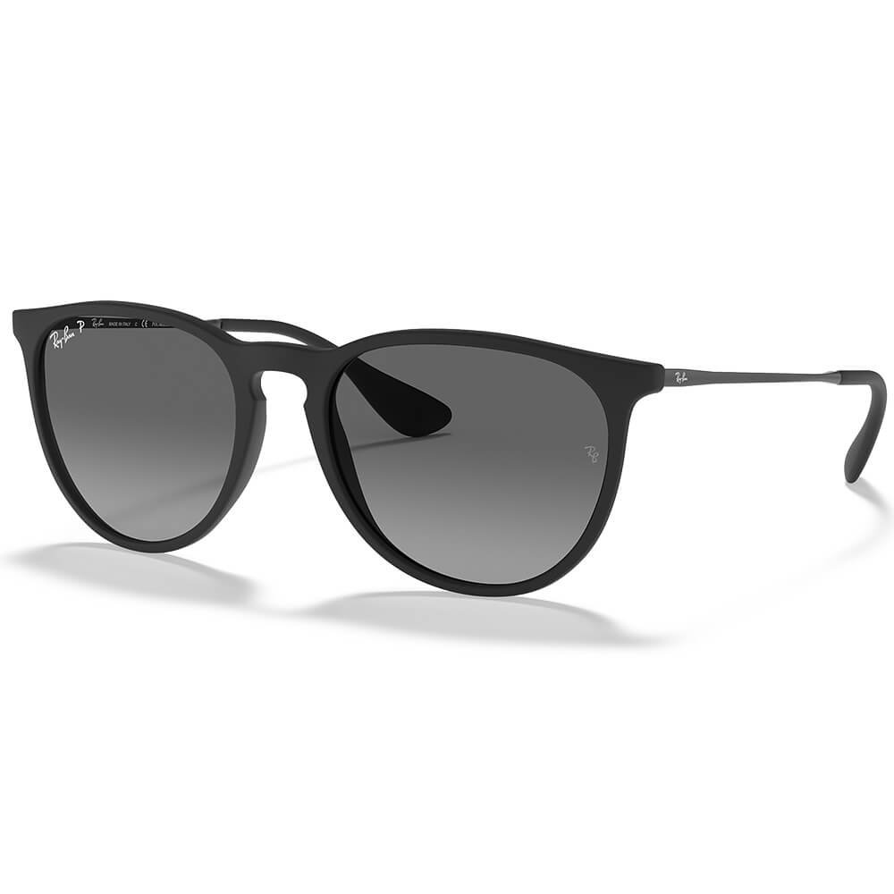 Ray-Ban Erika Color Mix Matte Black Grey Gradient Plastic Polarized