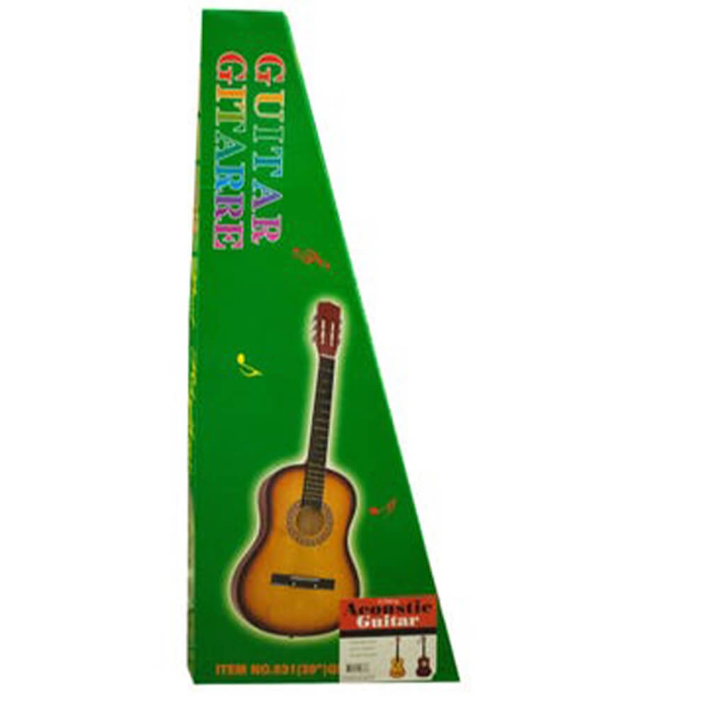 Kole Imports 6-String Acoustic Guitar - Light Blonde — thumbnail 3